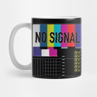 No Signal Retro TV Glitch Mug